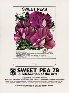 Sweet Pea Festival Poster circa 1978